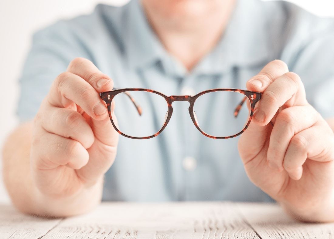 Pop lenses out of glasses