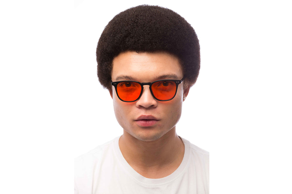 Man Wearing Parker Blue Light Blocking Glasses Prescription